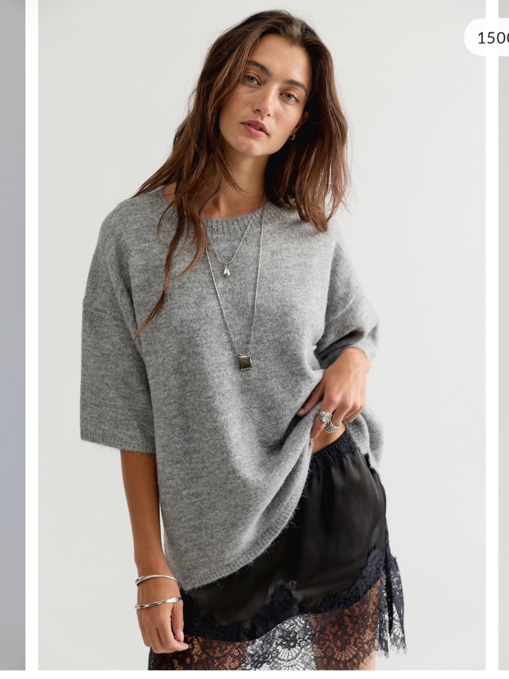 Free People Margot Softspun Sweater Tee (size L)